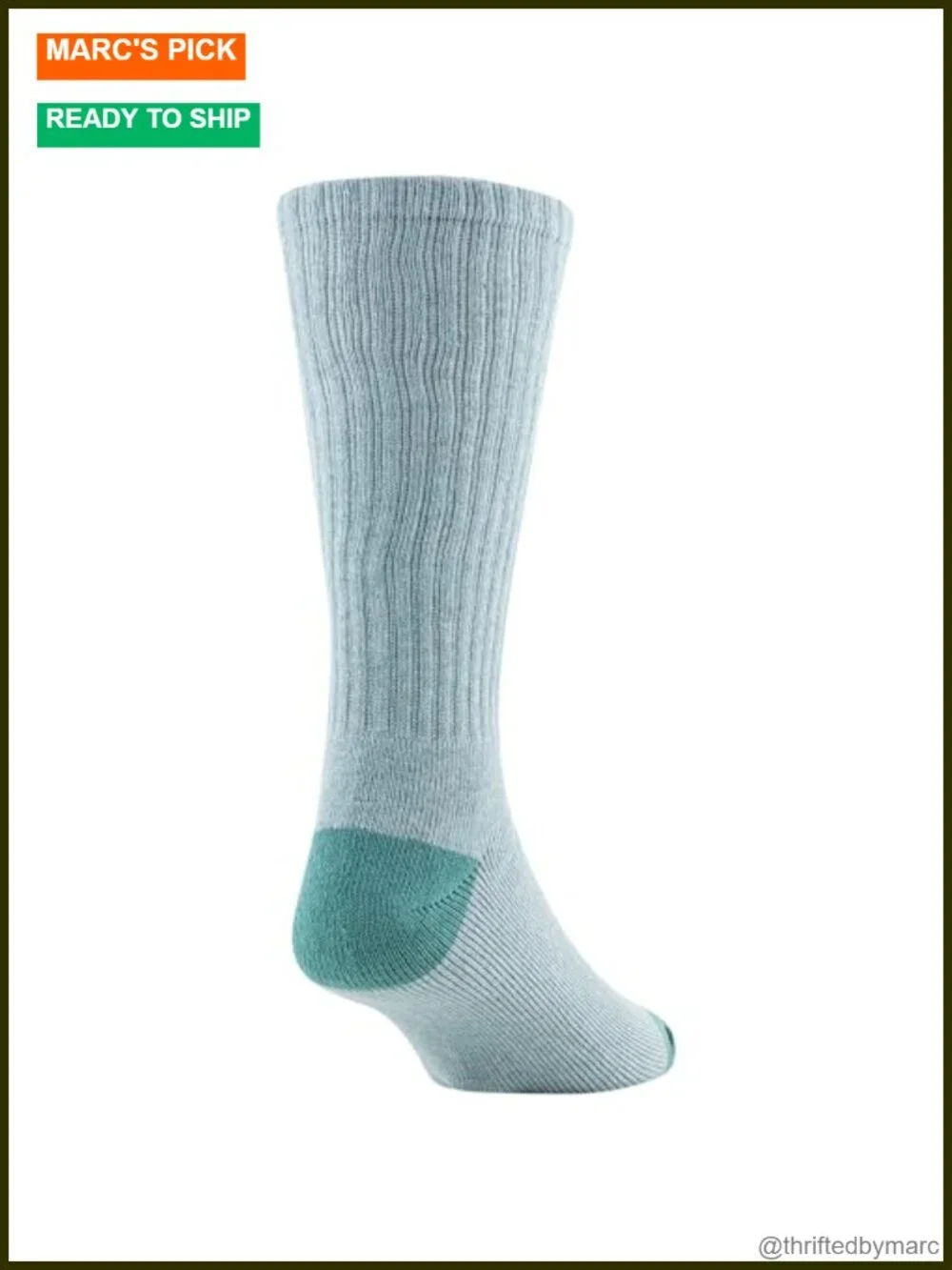 Men's Calf Socks 6-Pack Moisture Wicking Crew Length